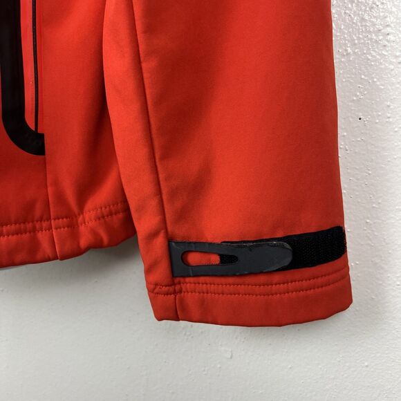 Superdry Jacket Men Large Red Black Zip Up Windbreaker Honeycomb Lined Outdoor - Picture 8 of 16